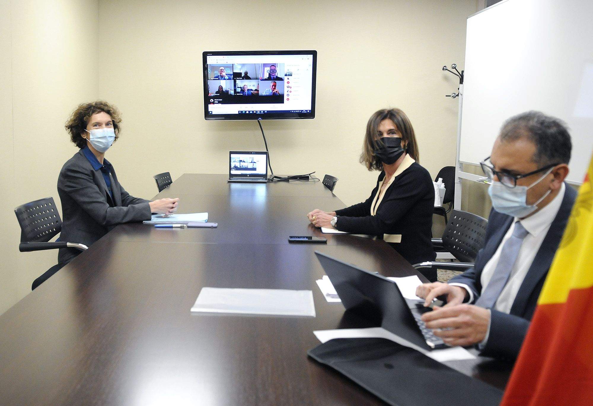 Un instant de la reunió.