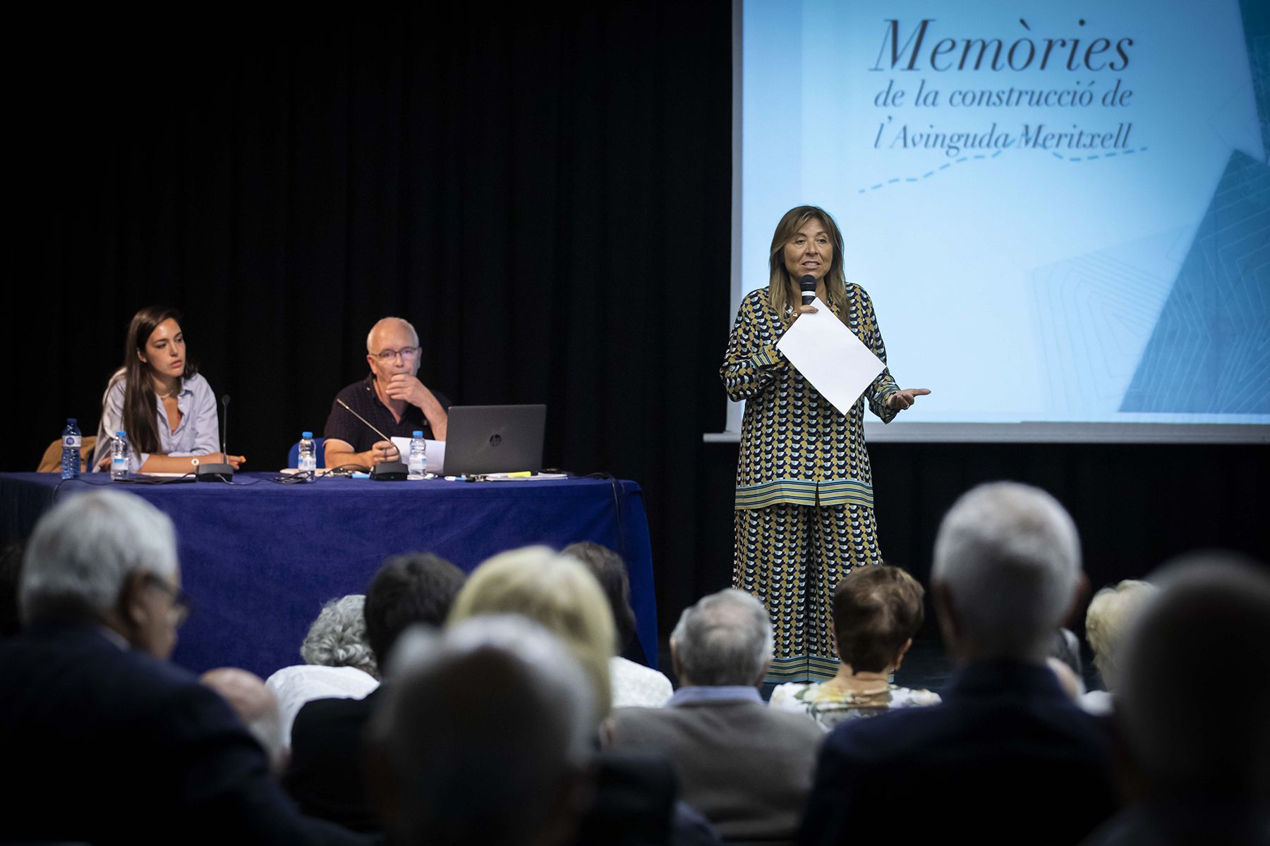 Un instant de l'acte de presentació del projecte.