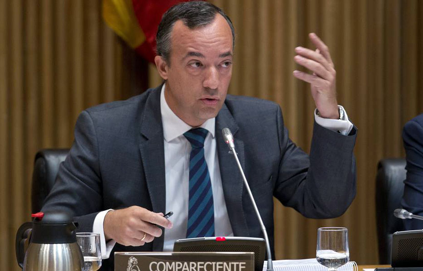 Francisco Martínez durant una compareixença al Congrés espanyol.
