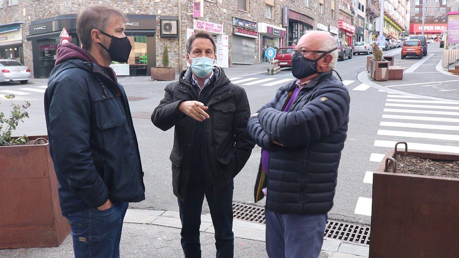 Els tres mandataris del PS al Pas de la Casa