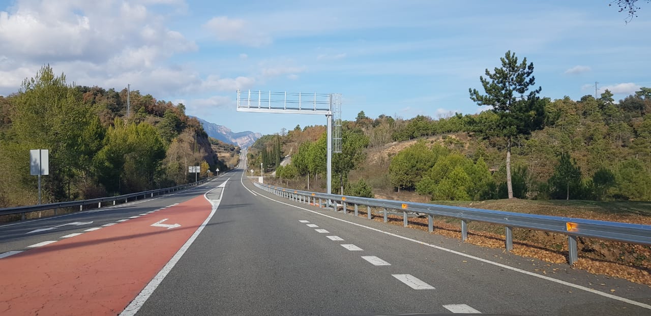 L'estructura pel futur radar de tram, que acabarà a Basella.