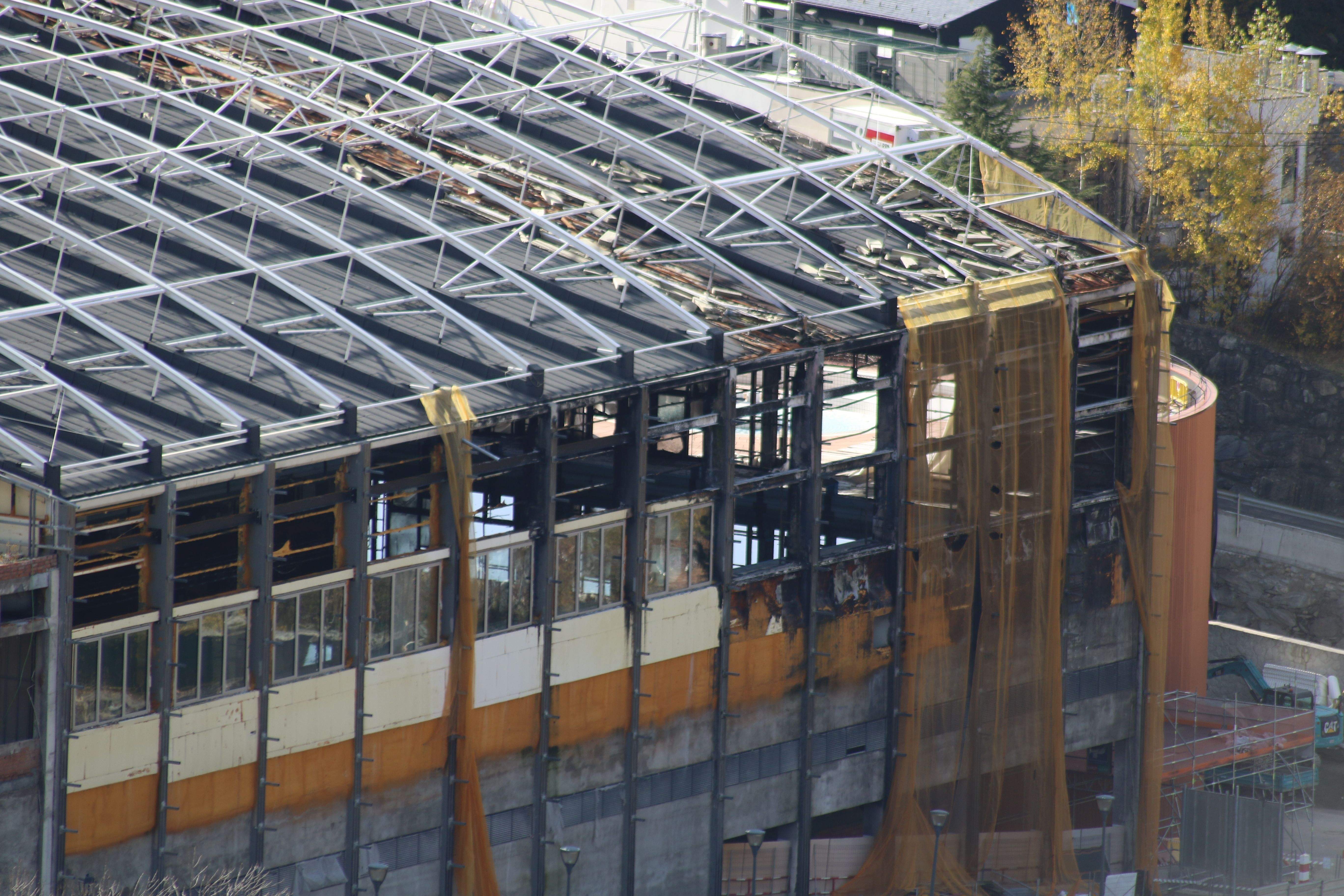 Una imatge de la zona dels Serradells més afectada.