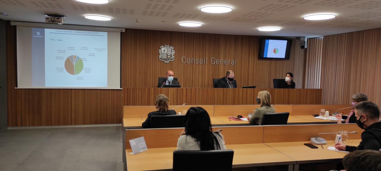 Benazet ha comparegut davant la comissió de Sanitat del Consell General.
