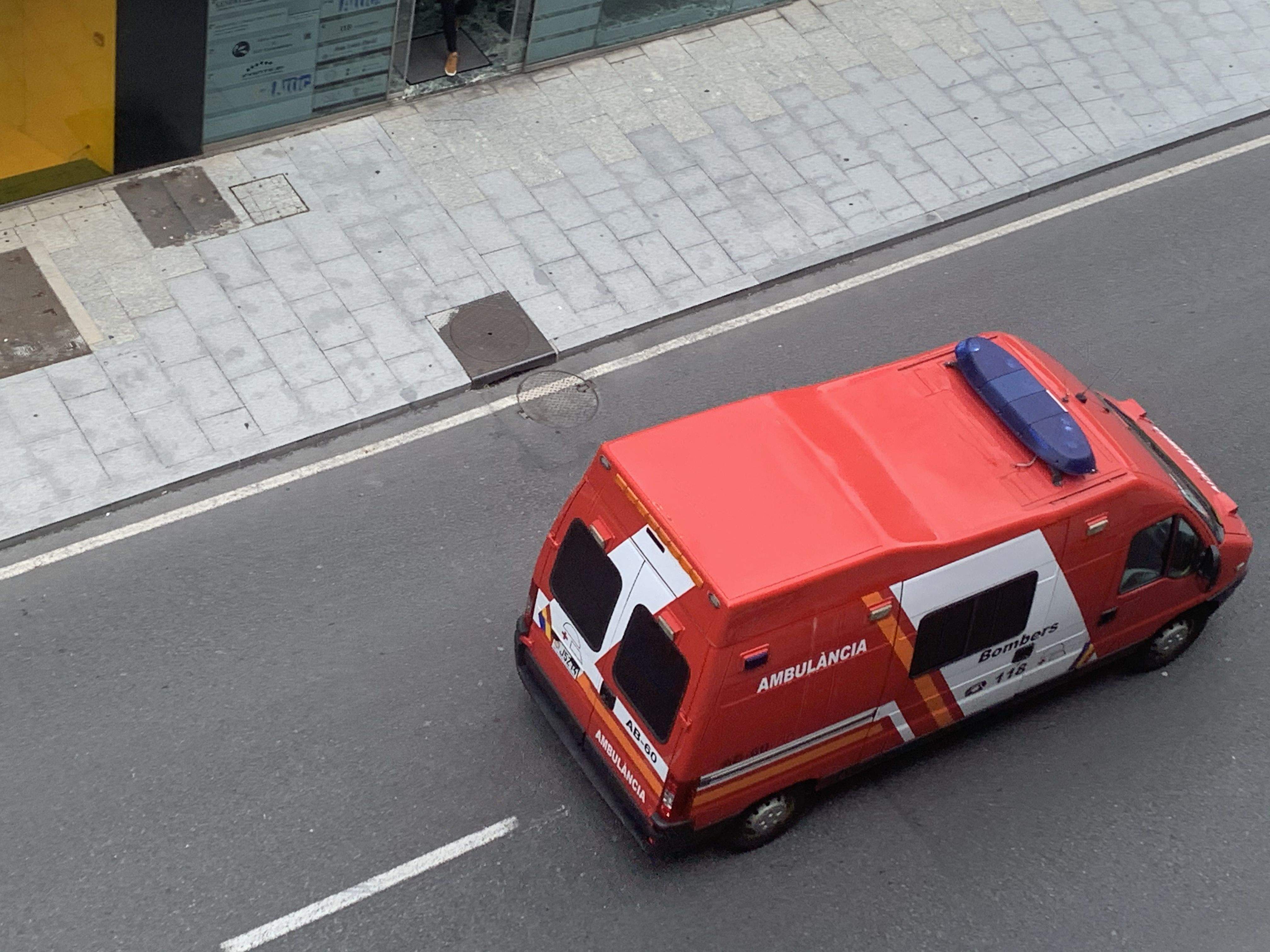 Una ambulància dels bombers.