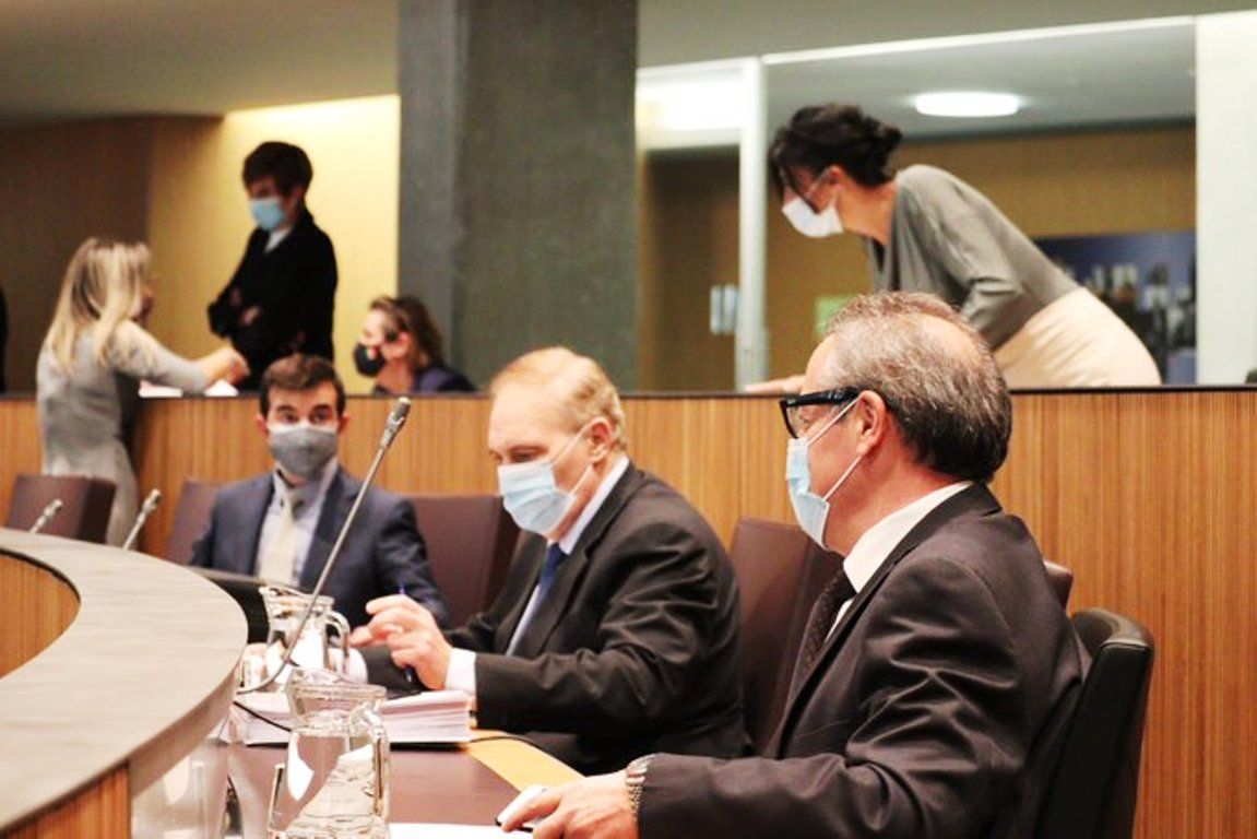 Els consellers de Terceravia durant una sessió al parlament.