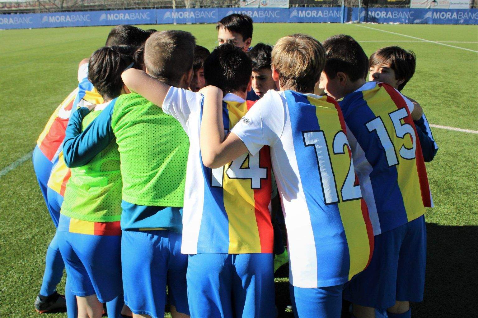 Jugadors del futbol base tricolor.