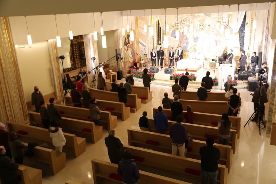 La missa gòspel s'ha fet a l'església de Sant Julià de Lòria.