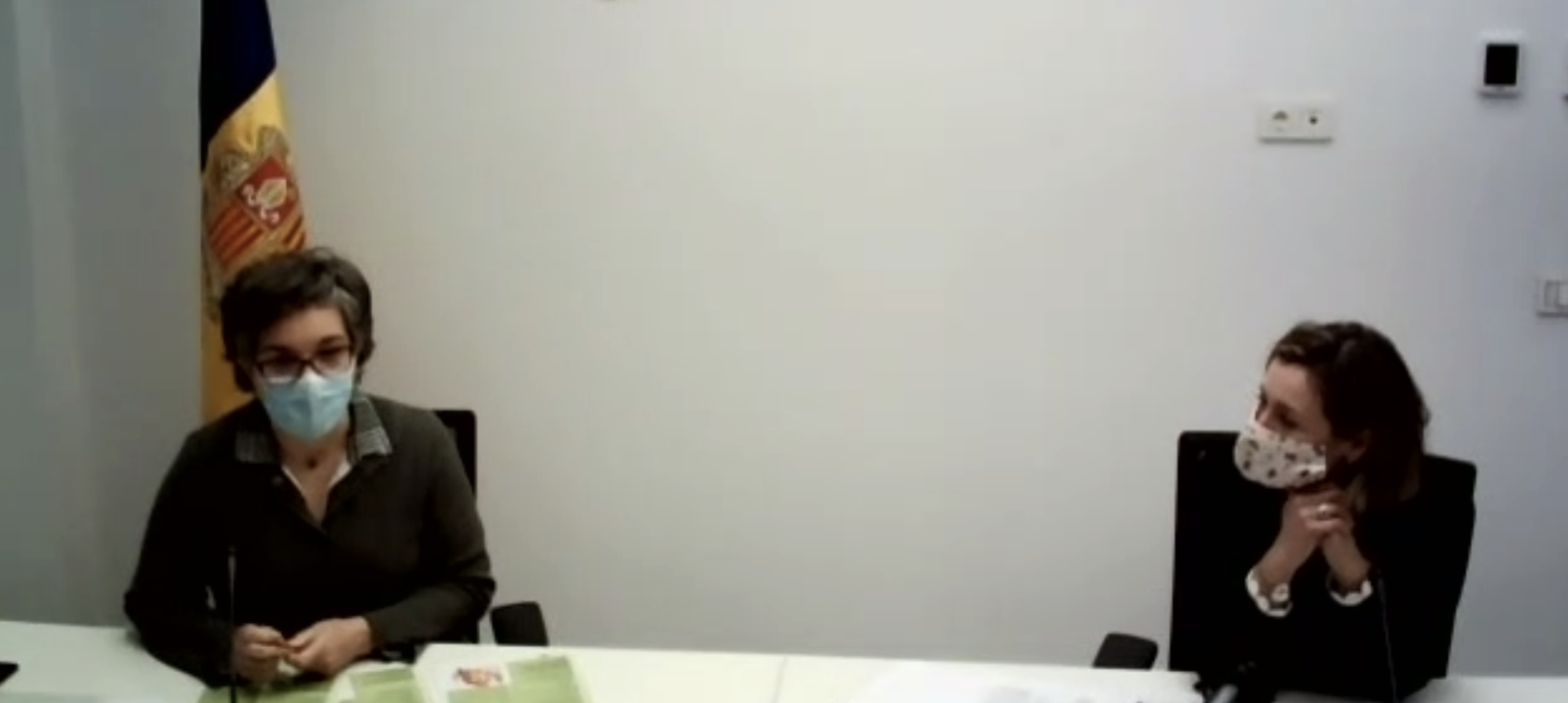 La roda de premsa telemàtica que s'ha celebrat aquest matí al comú d'Escaldes-Engordany