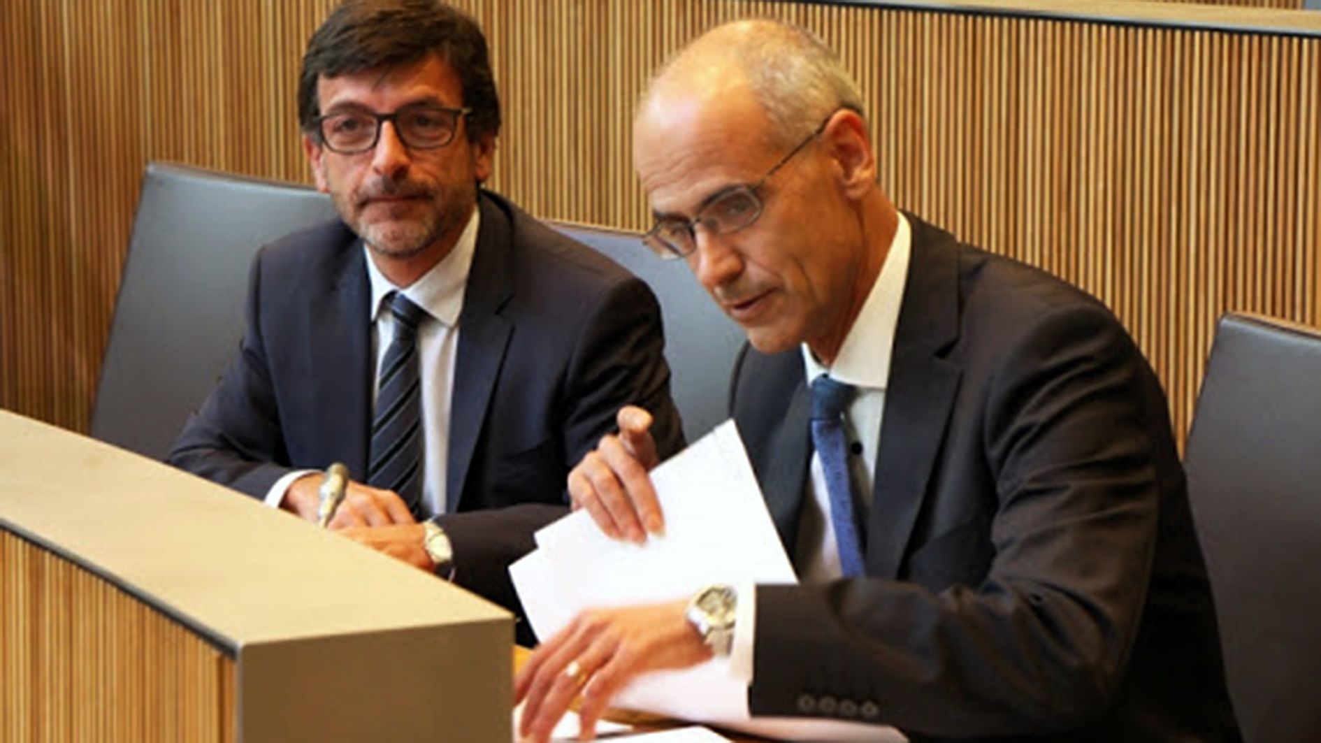 Toni Martí i Jordi Cinca al Consell General quan comandaven el Govern. Toni Martí i Jordi Cinca al Consell General quan comandaven el Govern.