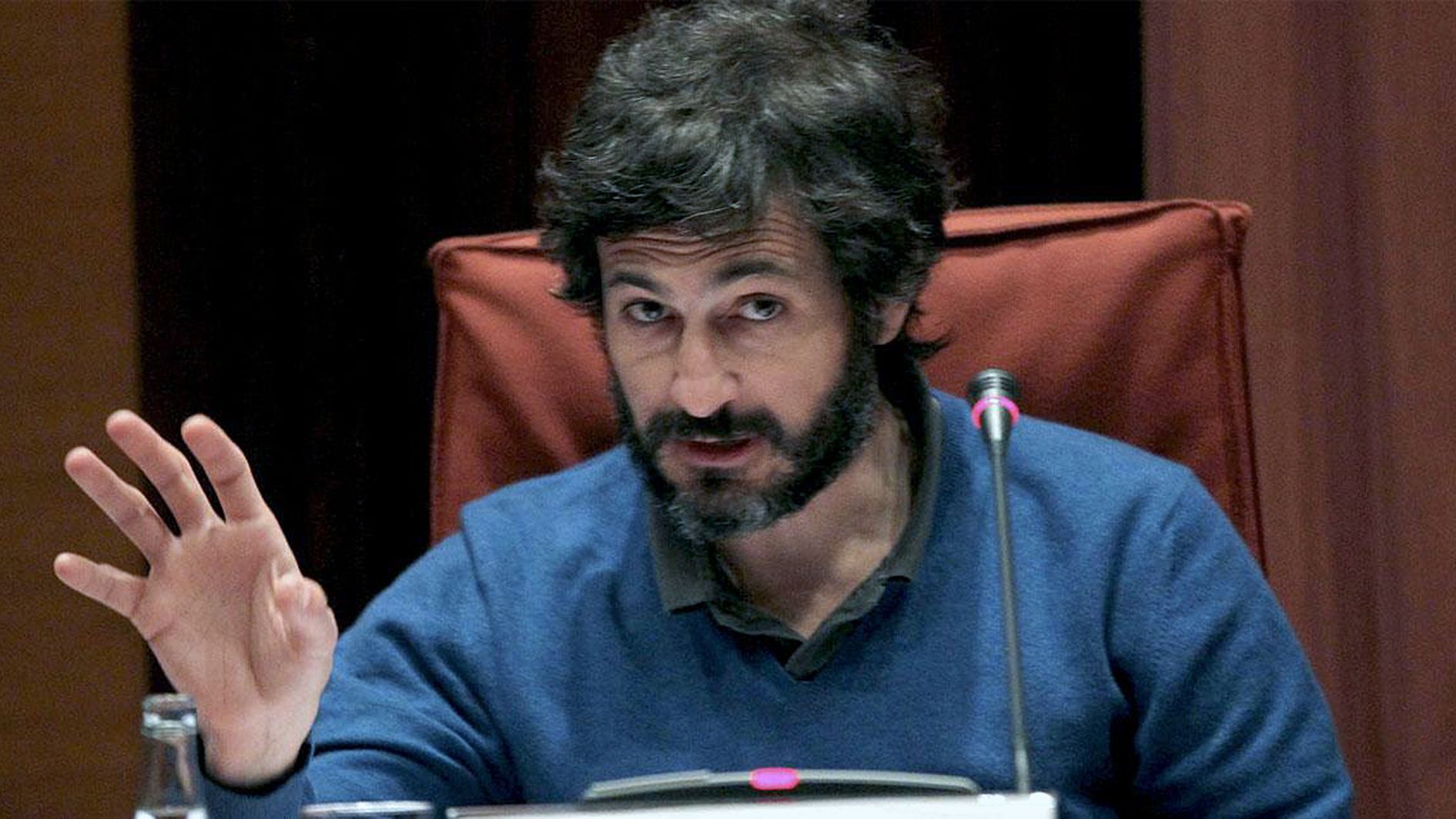 Oleguer Pujol en una compareixença al Parlament de Catalunya.