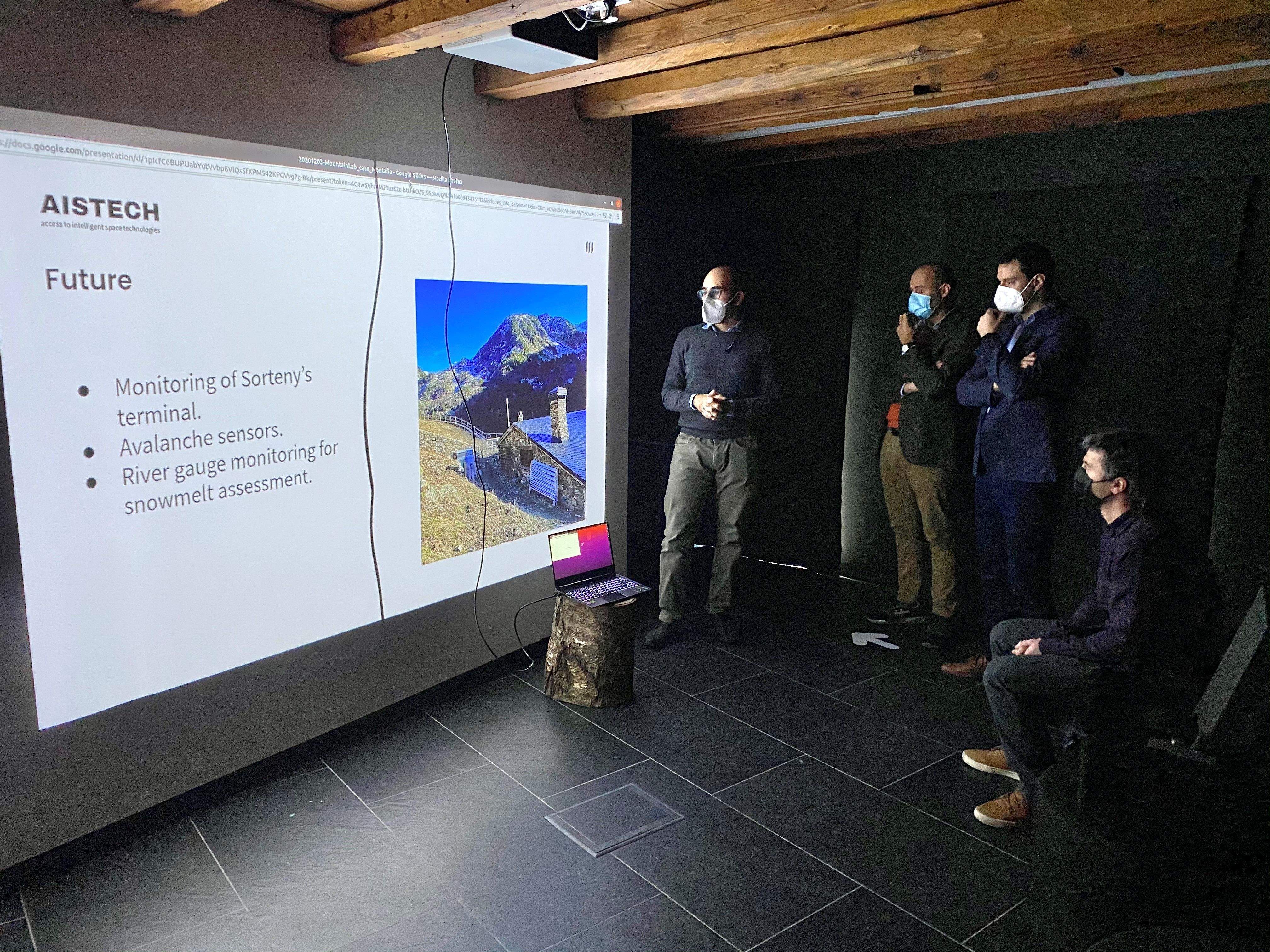 La ppresentació de l'acord amb Aistech a la Casa de la Muntanya