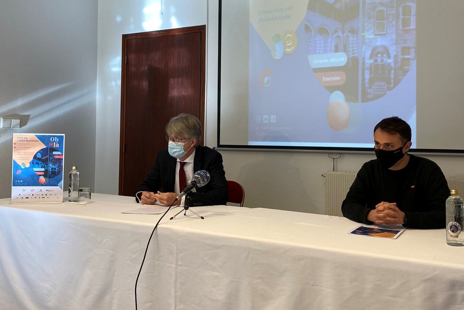 Tribolet i Mas durant la roda de premsa d'aquest dijous.