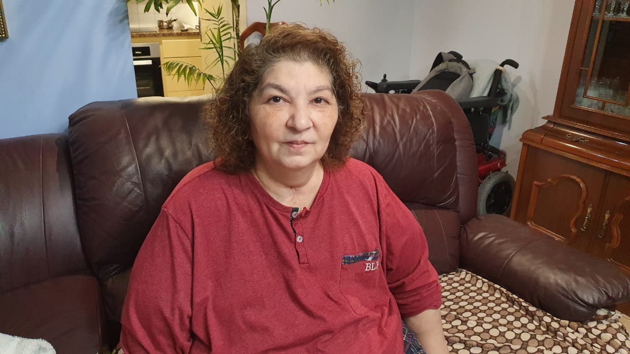 Una imatge de la Isabel Heredia al seu domicili