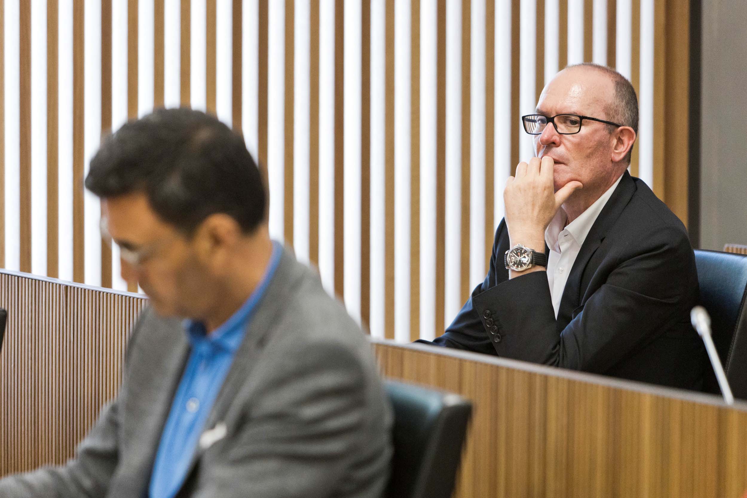 El conseller Quim Miró durant una comissió parlamentària.