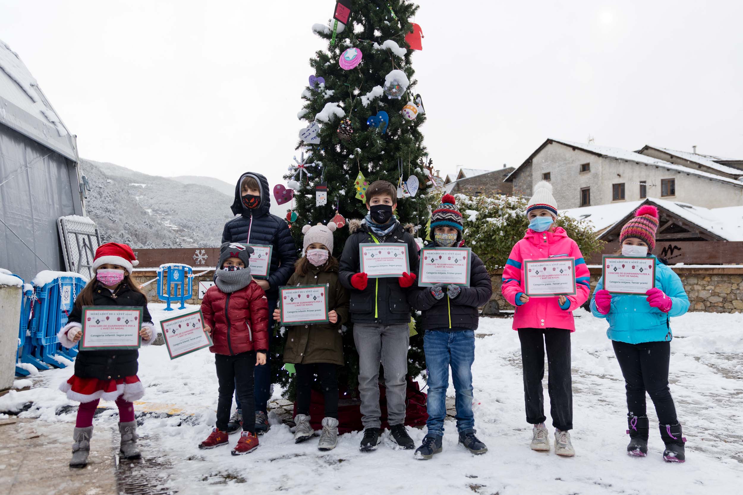 Els premiats al concurs.