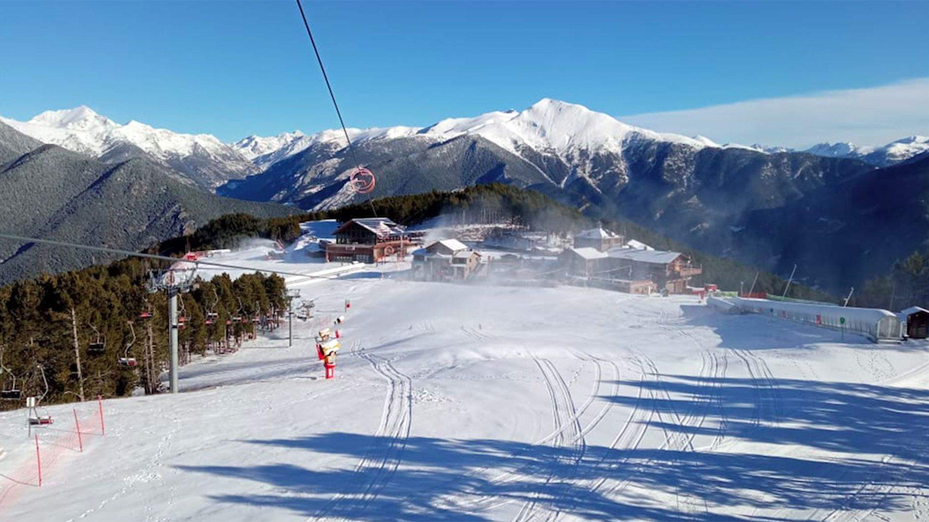 Una imatge de l'estació massanenca aquest cap de setmana.