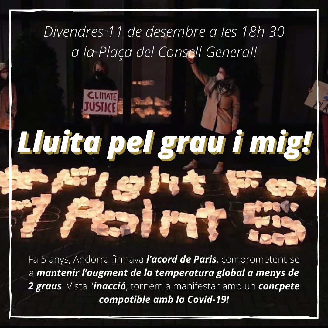 Cartell que anuncia la concentració