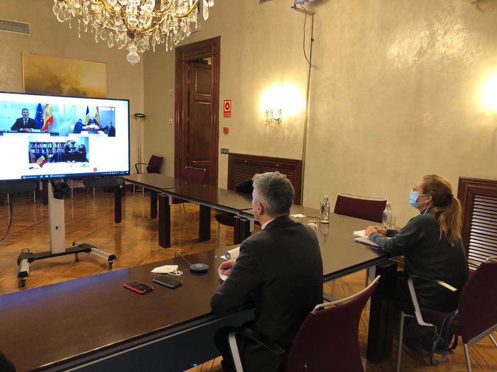 La reunió entre Rossell i Grande-Marlaska s'ha fet de forma telemàtica.