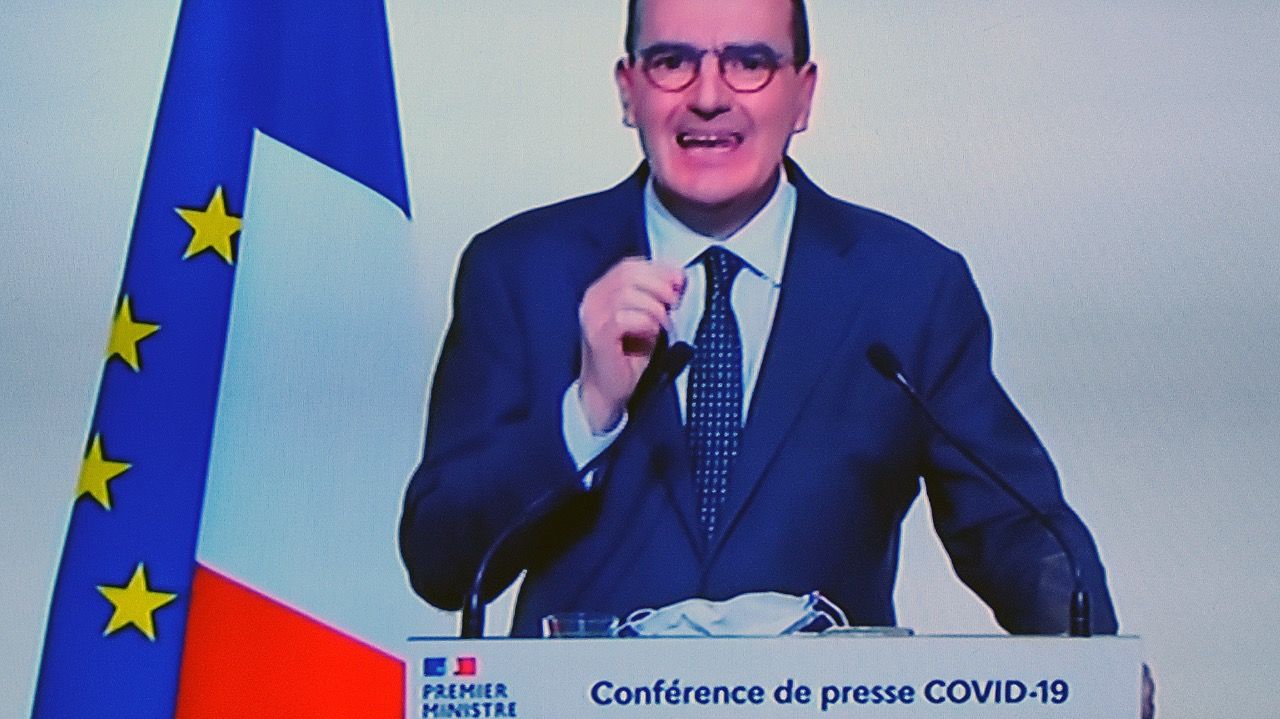 Jean Castex durant la seva intervenció d'aquest dijous.