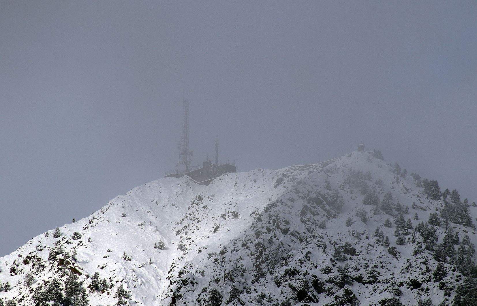 Una vista del Pic de Carroi aquest matí.