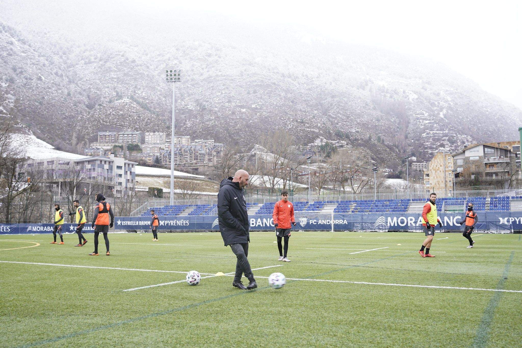 Castro, durant un entrenament del conjunt tricolor.