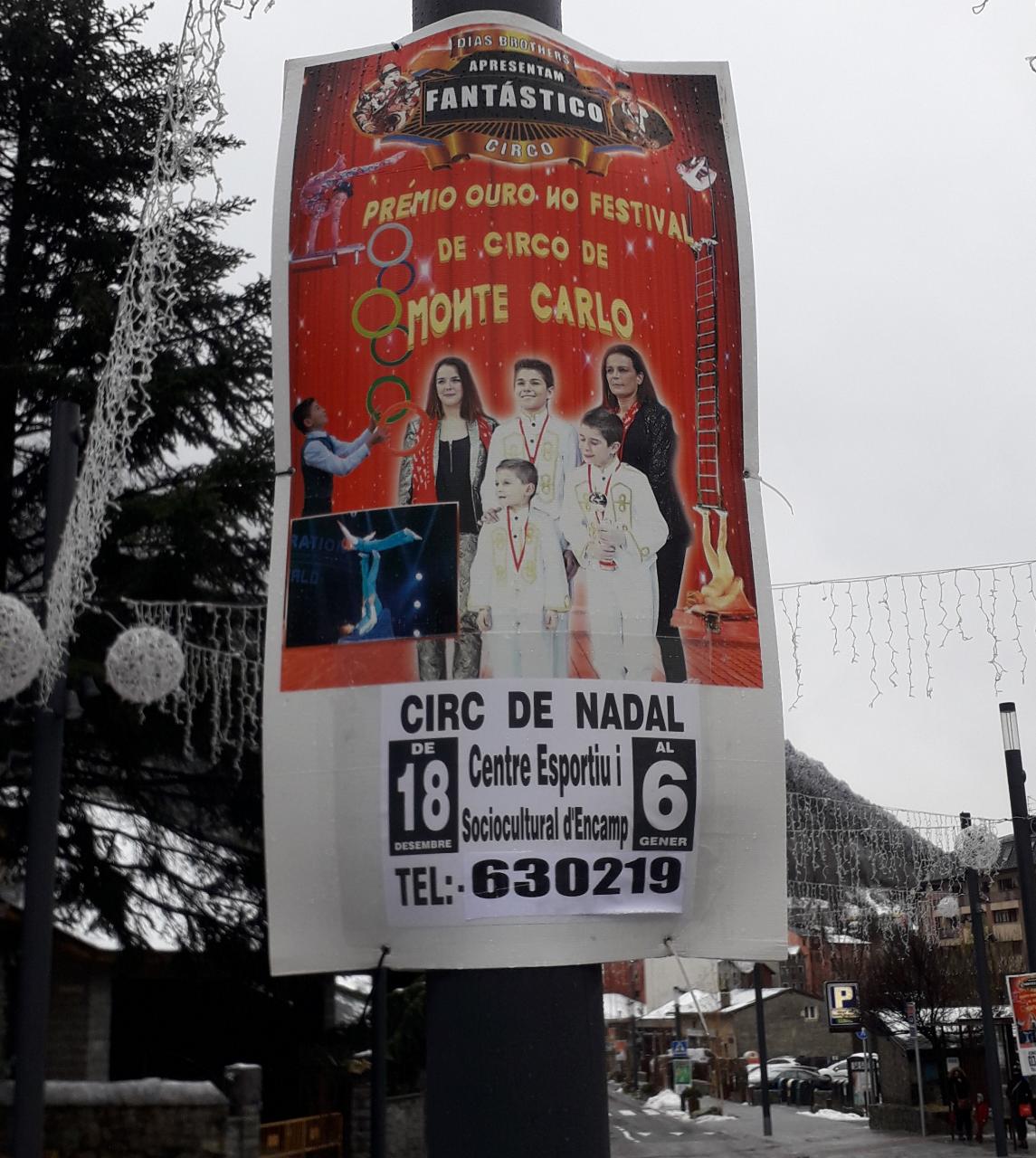 El cartell al qual al·ludeix el PS a Encamp.