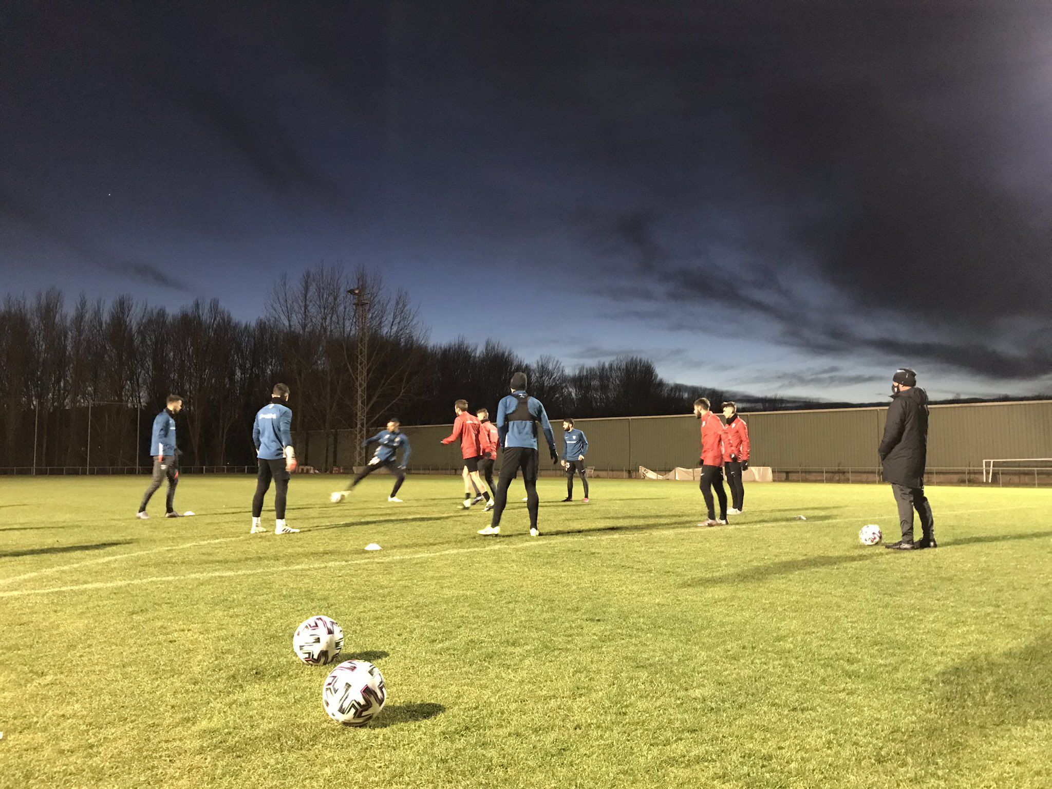 L'equip tricolor s'ha entrenat aquest dimarts a Burgos.