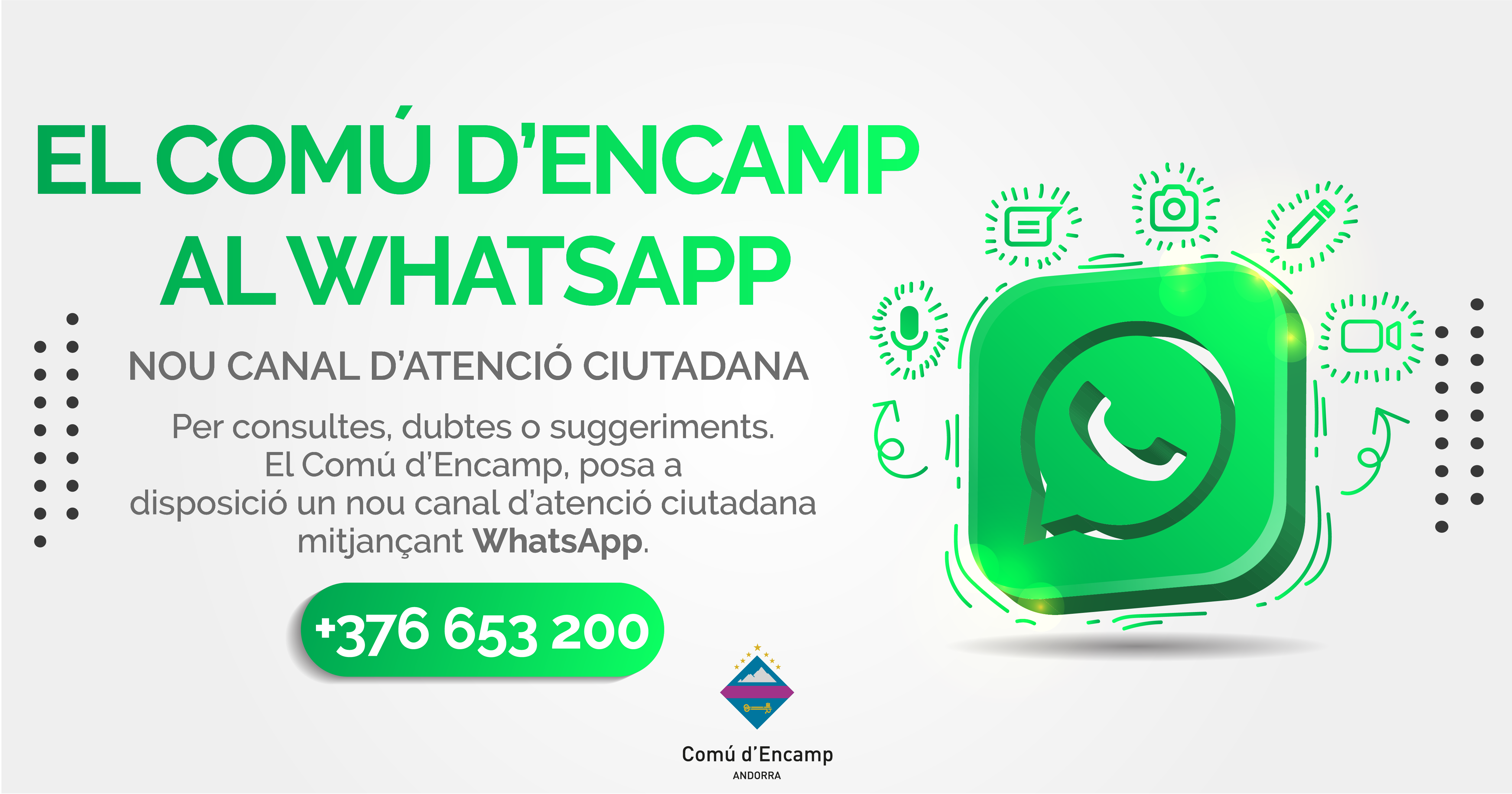 Cartell elaborat pel comú d'Encamp