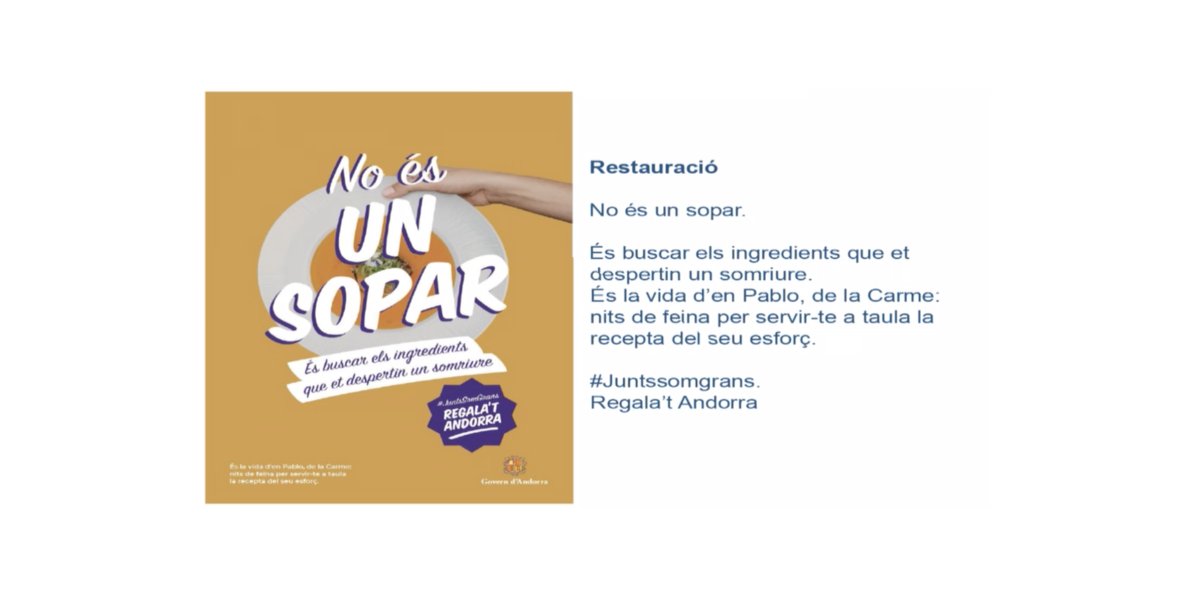 Una imatge de la presentació de la campanya