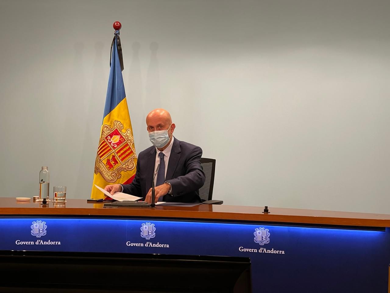 El ministre de Salut, Joan Martínez Benazet, durant la compareixença.