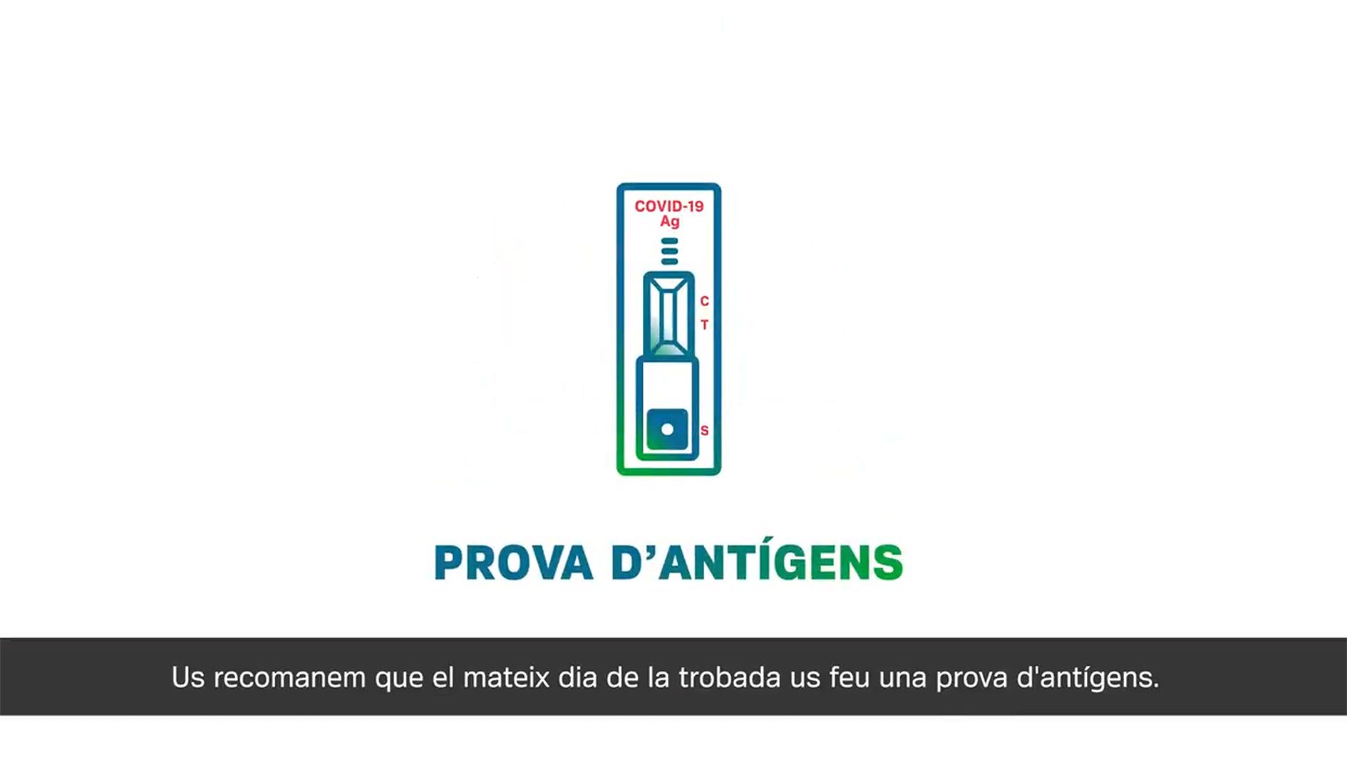 Una captura de pantalla de l'audiovisual amb recomanacions.