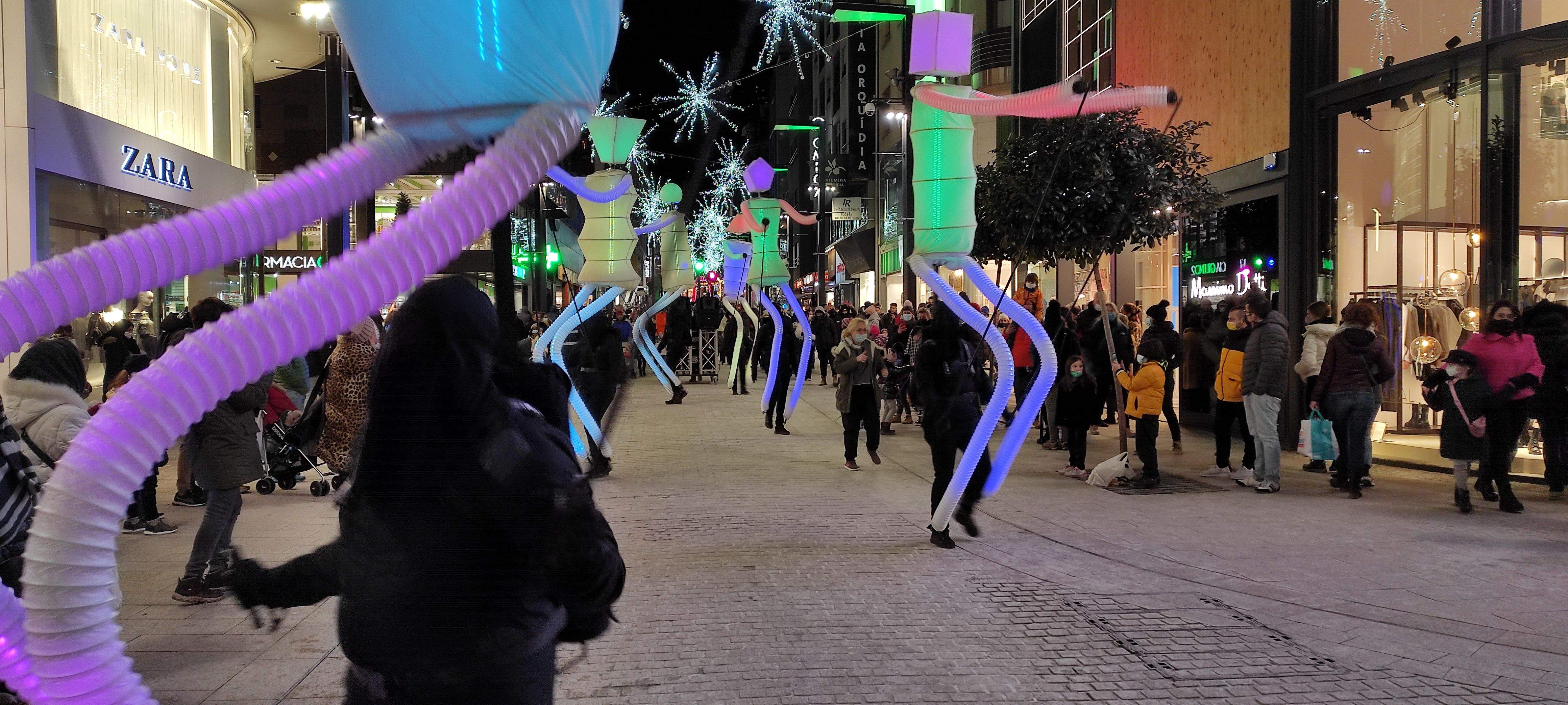 Un moment de l'espectacle 'Big Dancers' de la companyia gaditana 'El Carromato'.