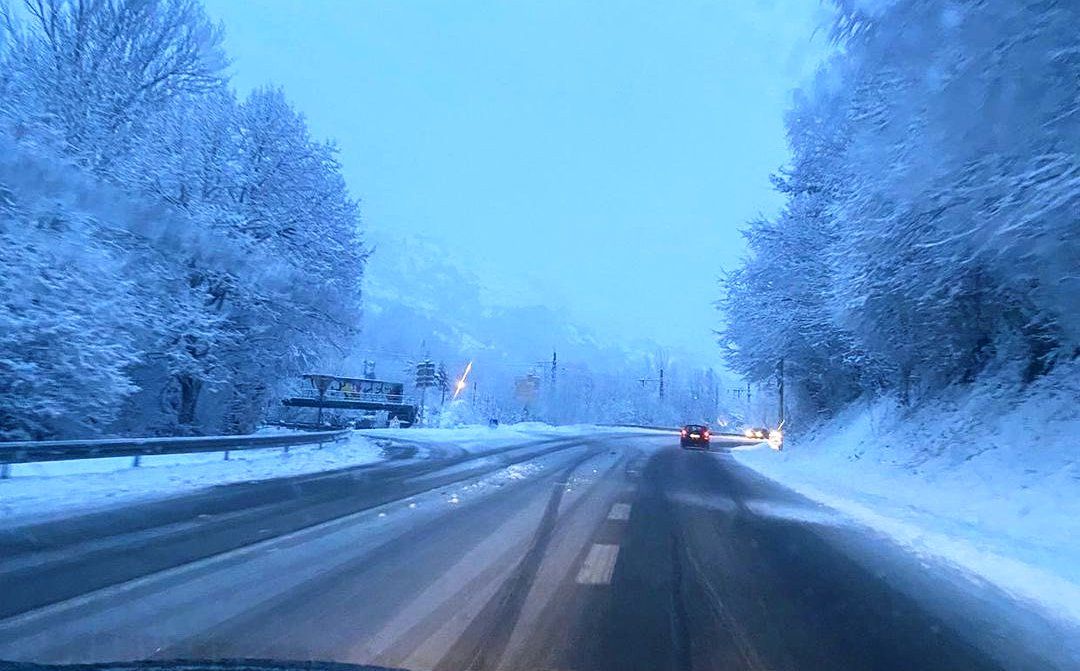 La RN20 al seu pas per Luzenac aquest dimecres.