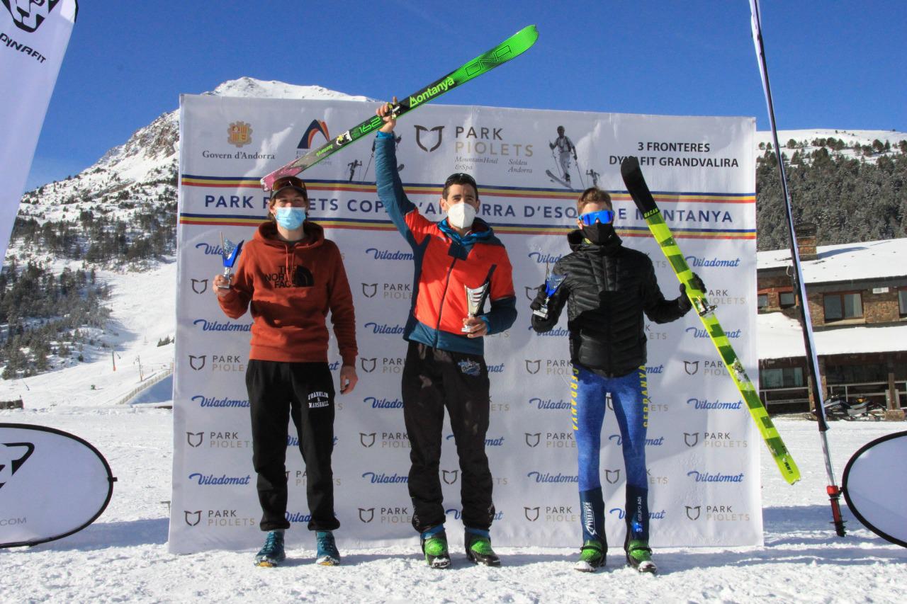 El podi en categoria masculina.