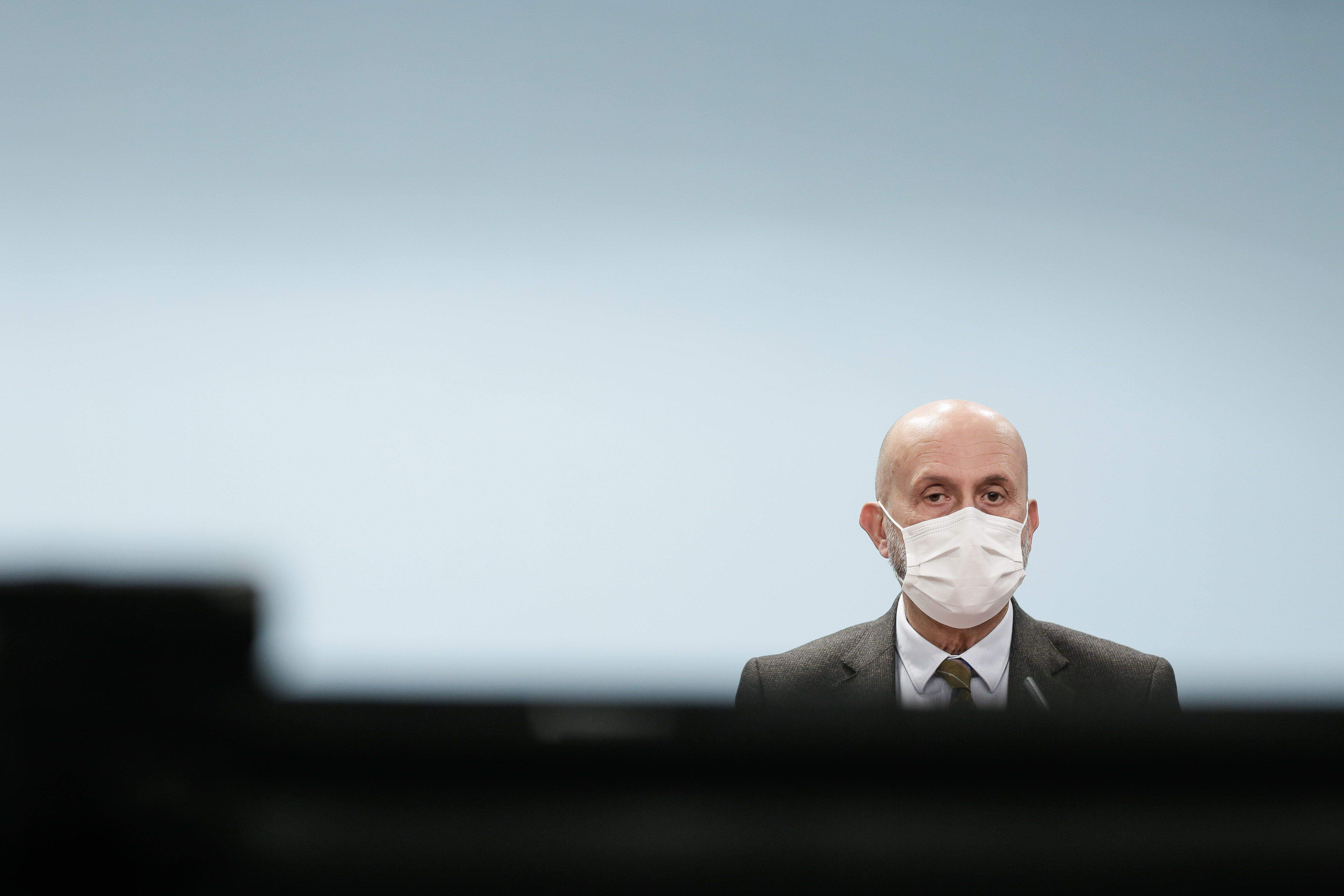 Joan Martínez Benazet durant una compareixença pública.