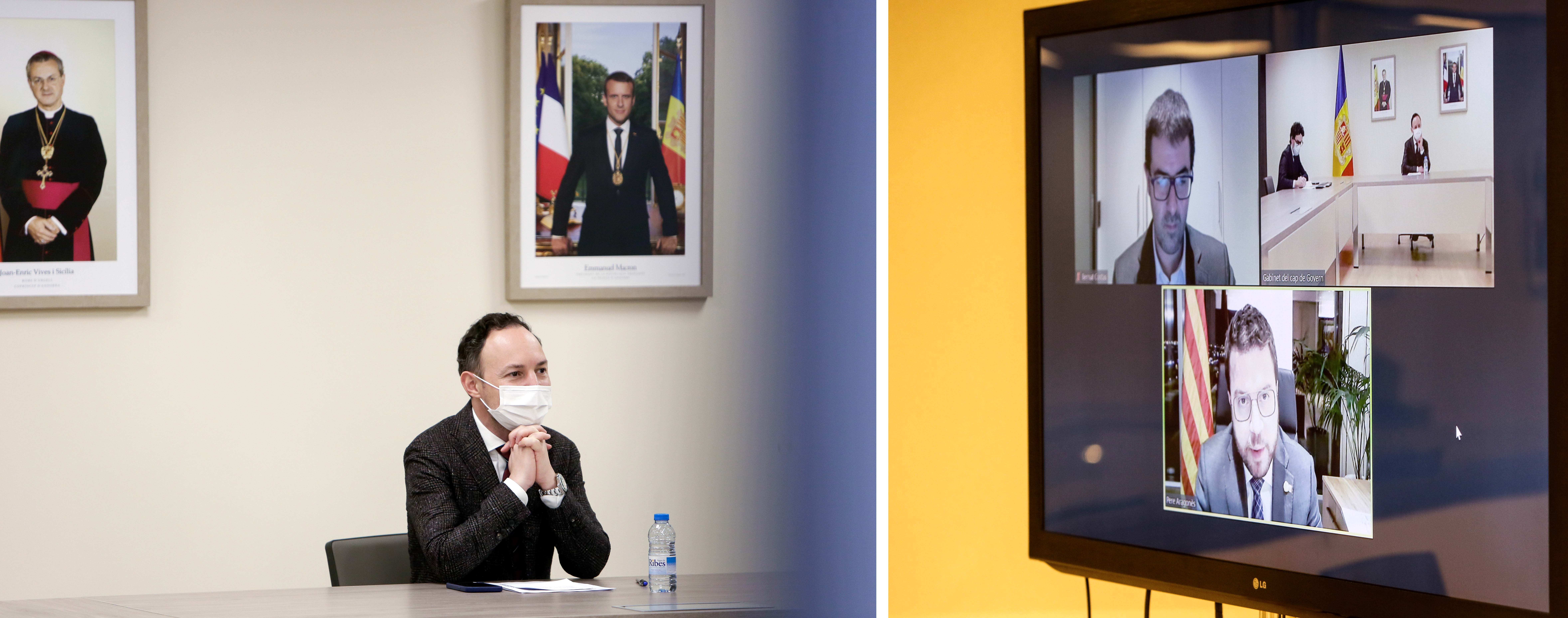 El cap de Govern, Xavier Espot es va reunir aquest dijous amb el vicepresident de la Generalitat de Catalunya, Pere Aragonès