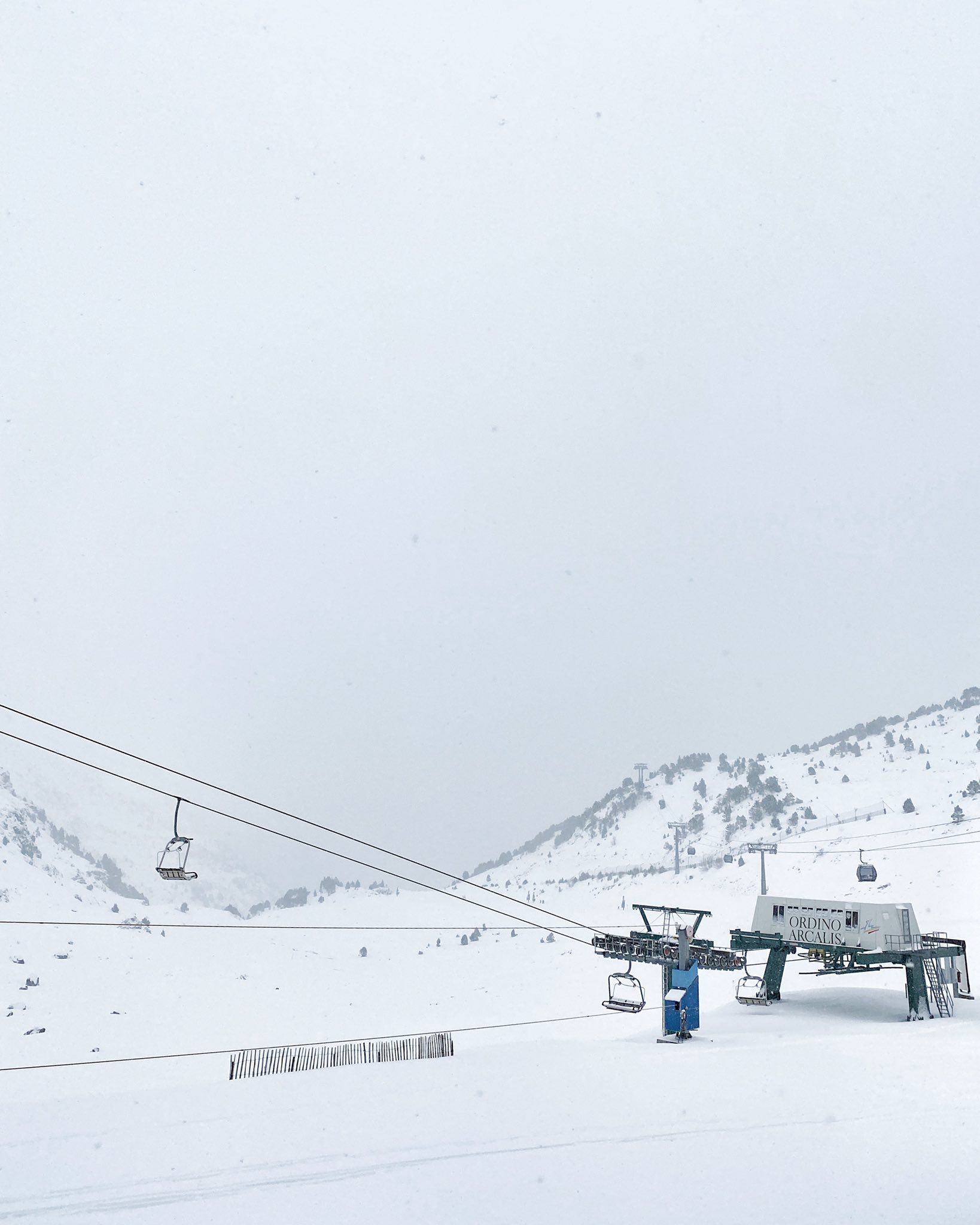 Una imatge de l'estació d'Ordino-Arcalís aquest dissabte.