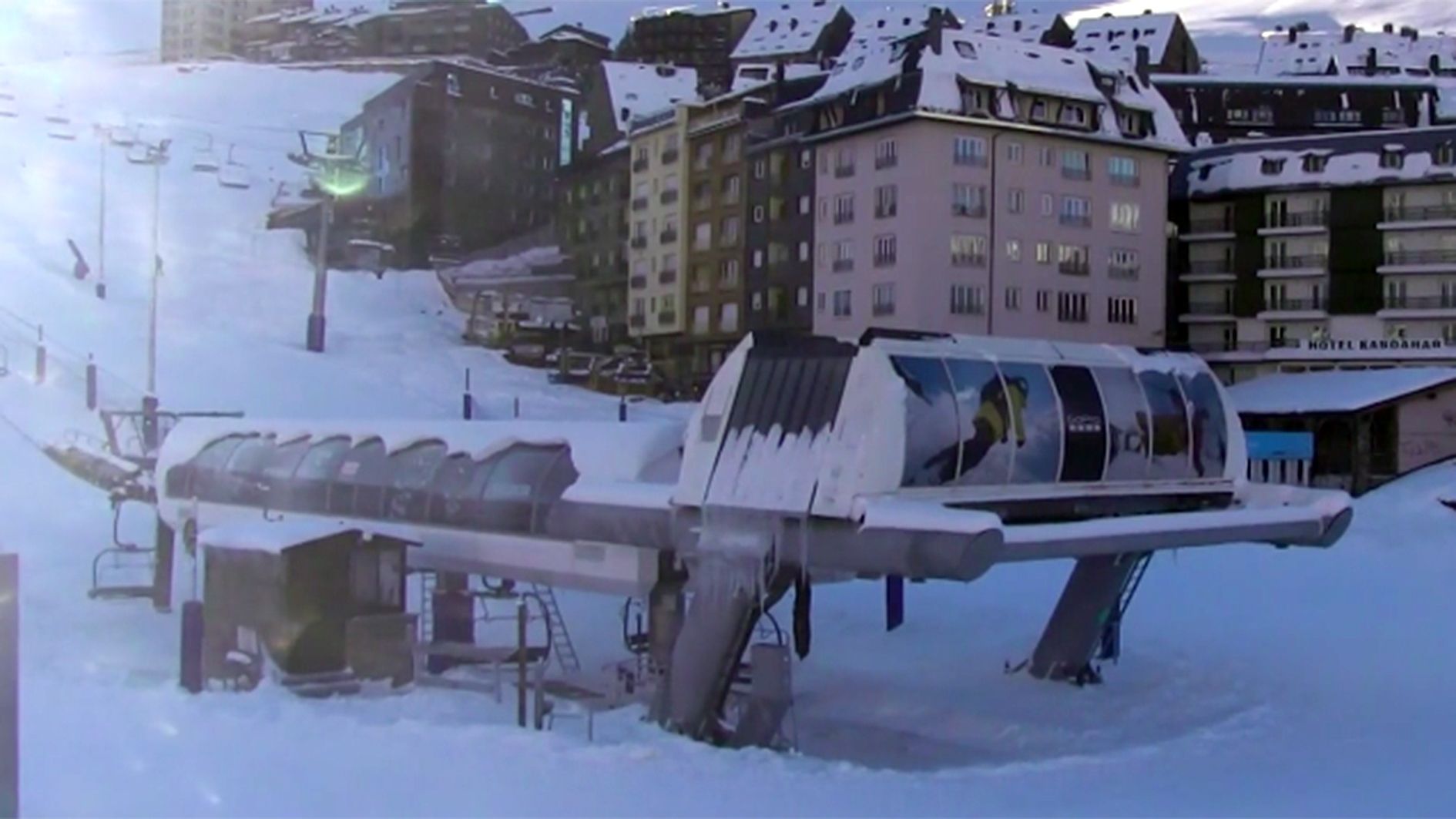 Una imatge de les instal·lacions del Pas de la Casa, aquest migdia.