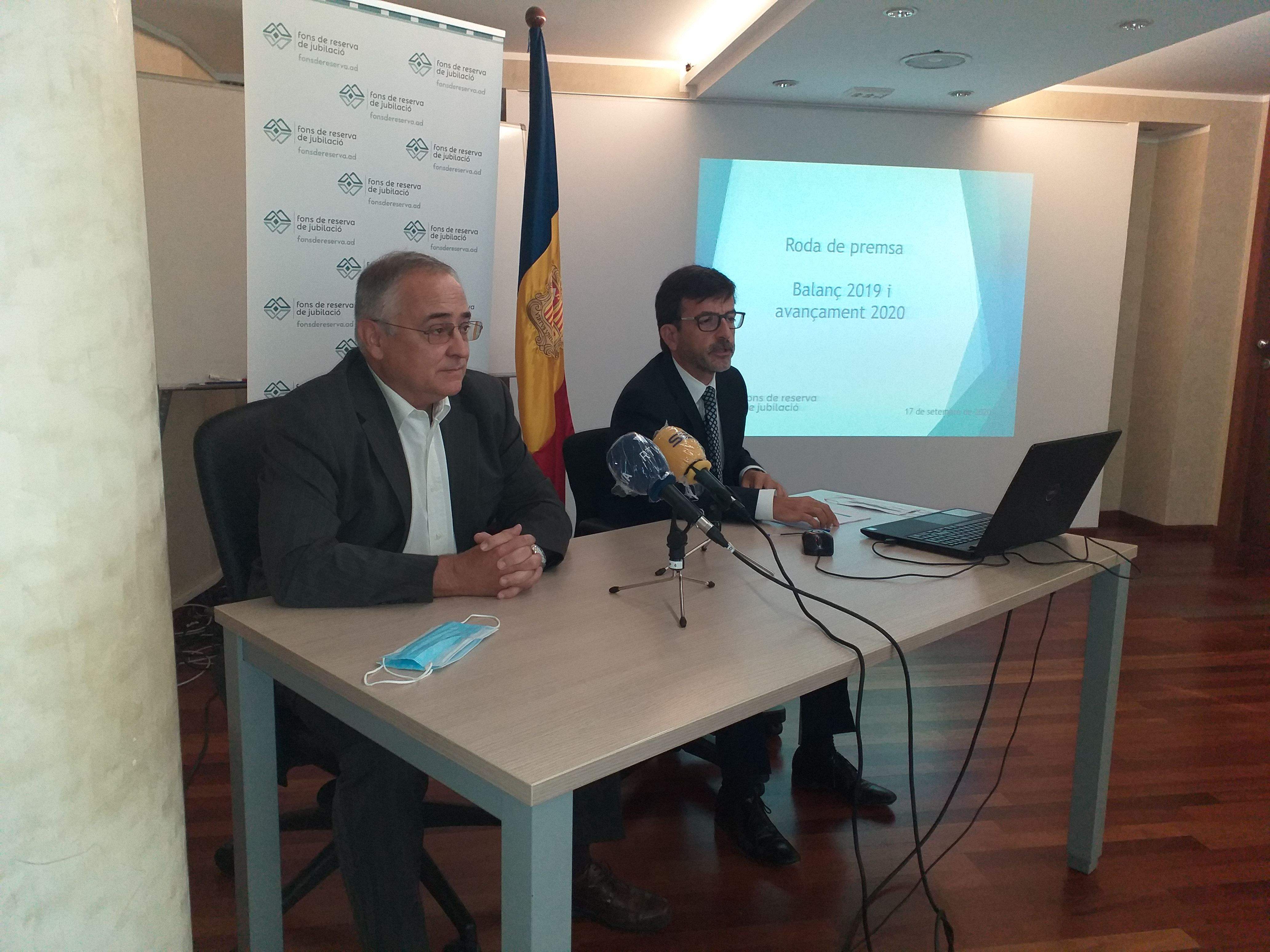 Albert Font i Jordi Cinca, màxims responsables de la CASS i el fons de reserva.