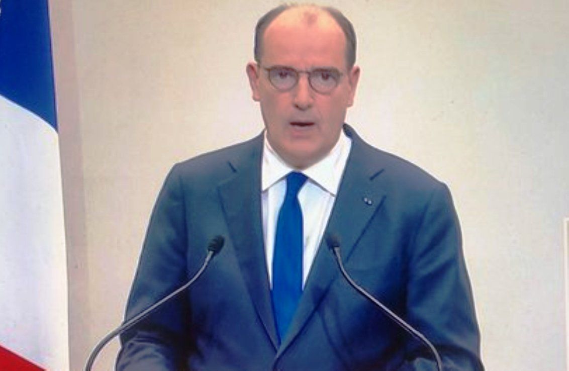 Jean Castex durant la seva intervenció d'aquest dijous.