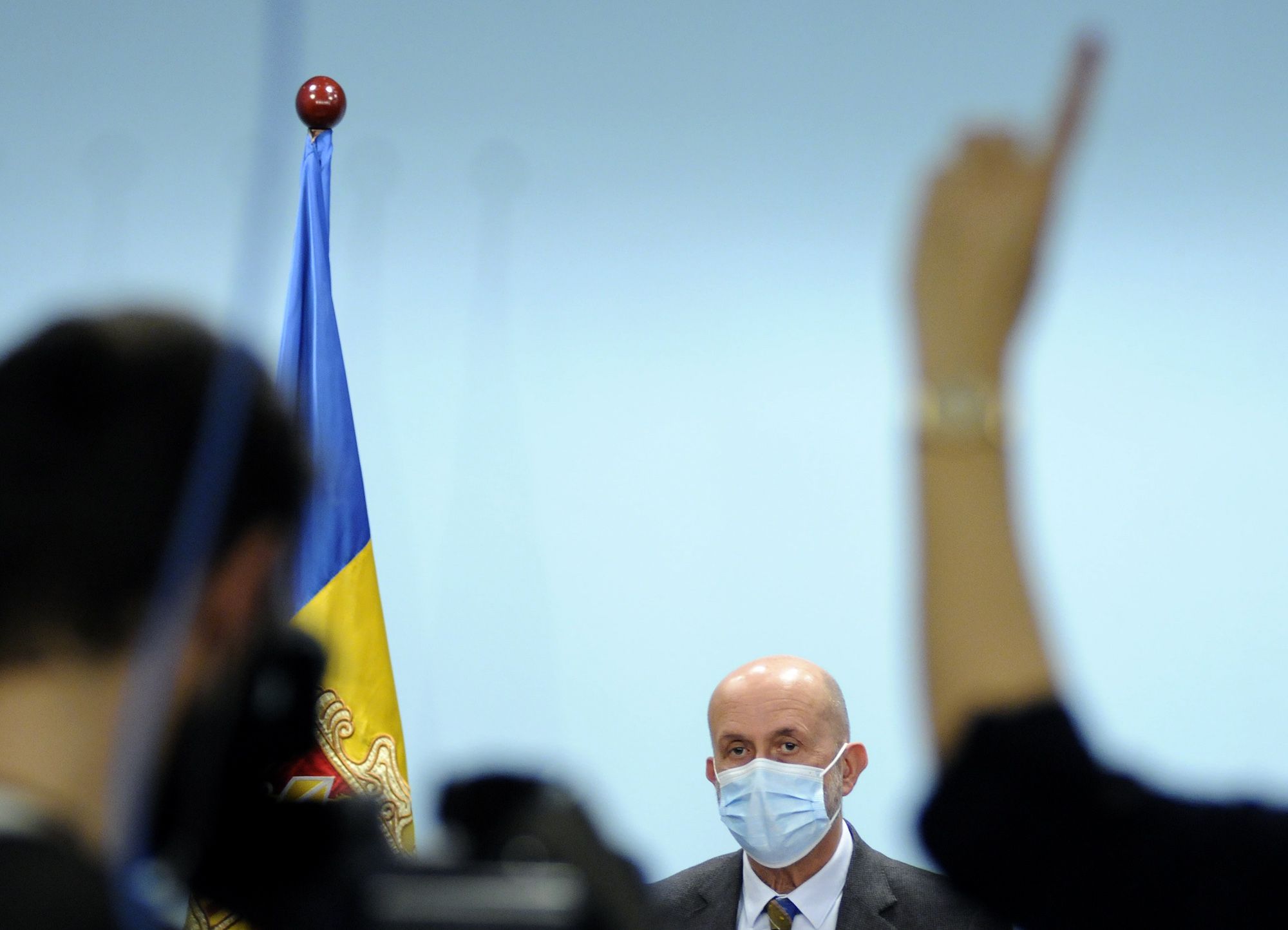 Joan Martínez Benazet just abans d'iniciar-se la compareixença.