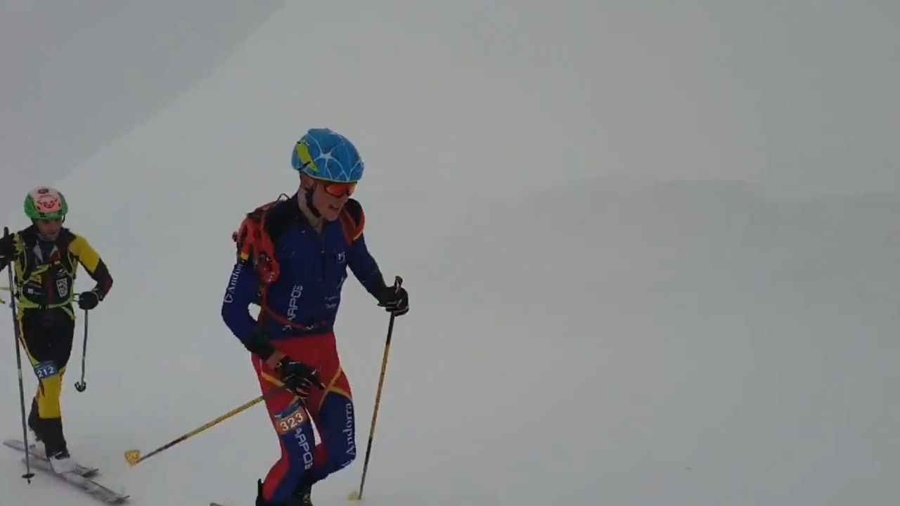 Olm, durant la cursa.