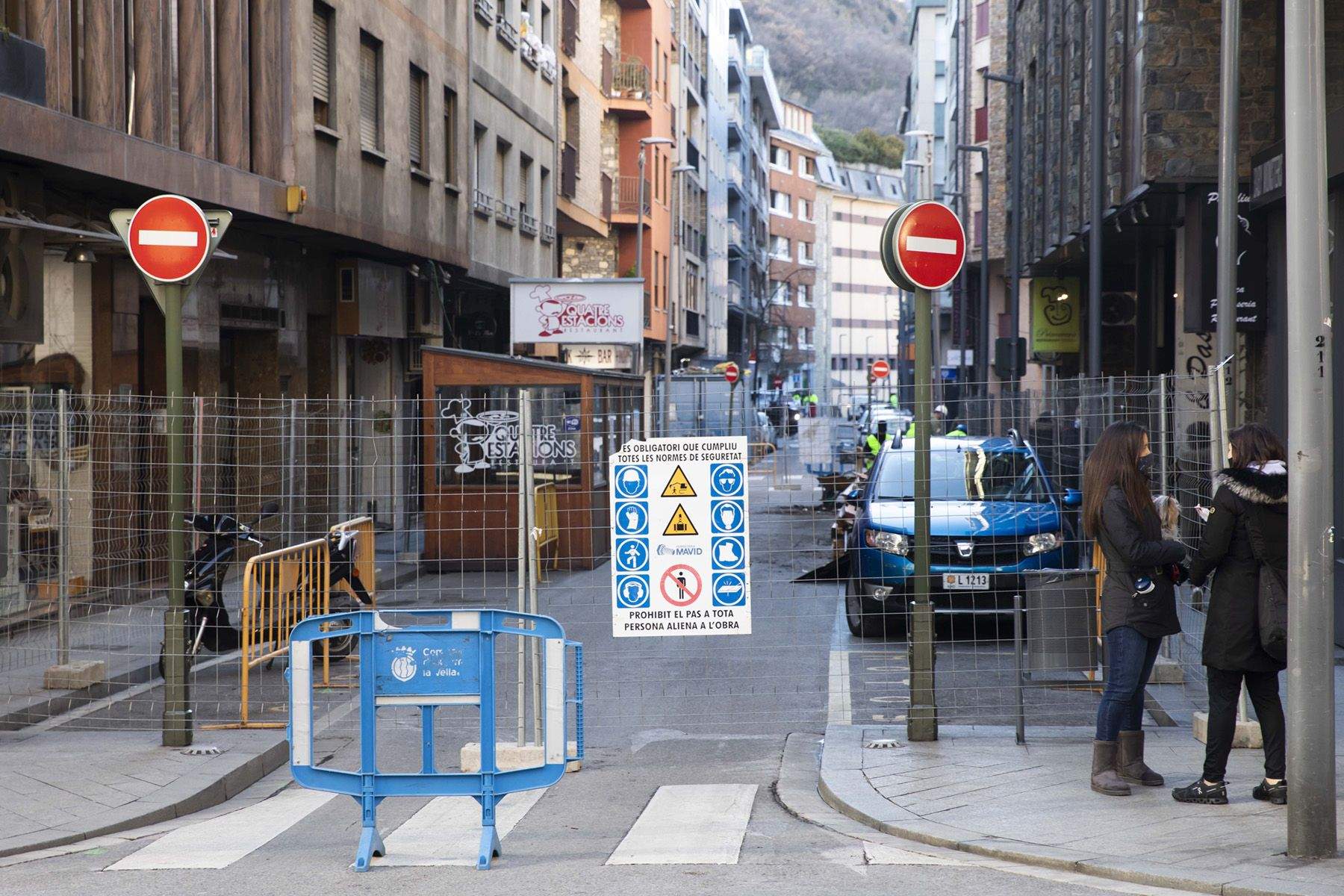 Les obres al carrer Callaueta han començat aquest dilluns.
