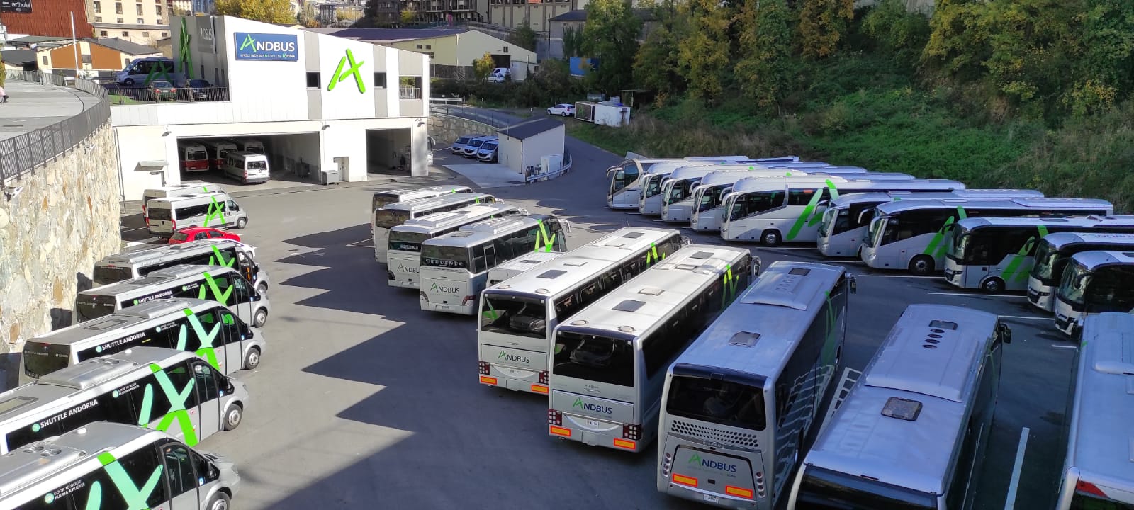 Una vista de la seu central de Novatel-Andbus.