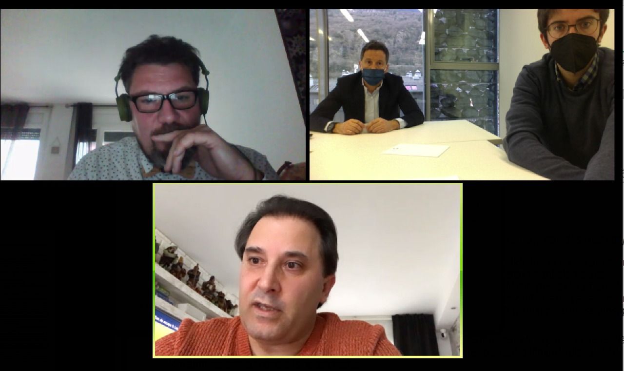 Una imatge de la trobada virtual.