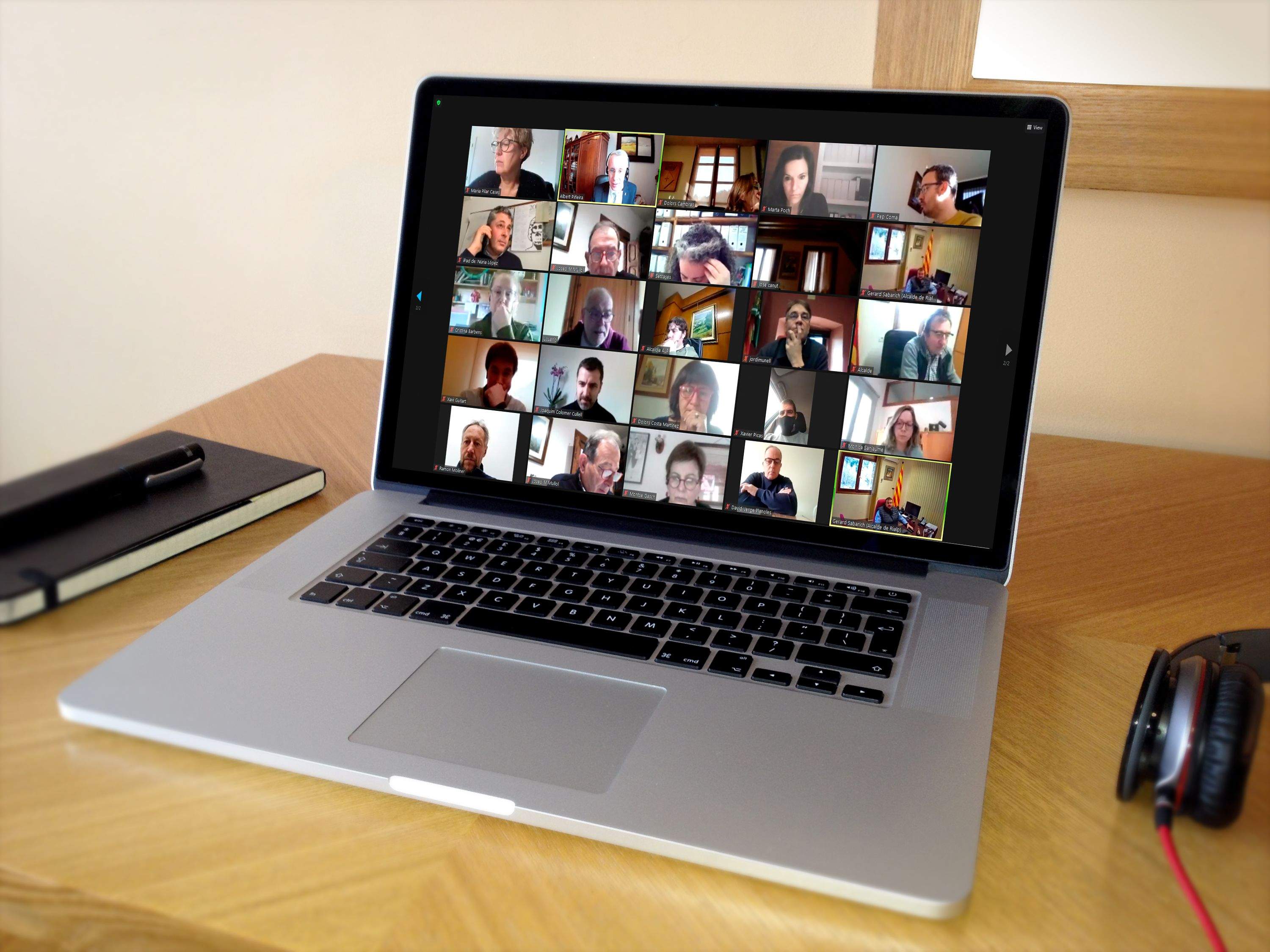 La reunió entre alcaldes on s'ha decidit fer la concentració s'ha fet per via telemàtica.