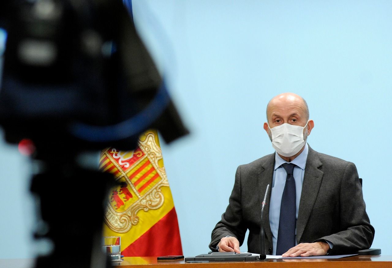 Benazet, durant la compareixença de premsa.