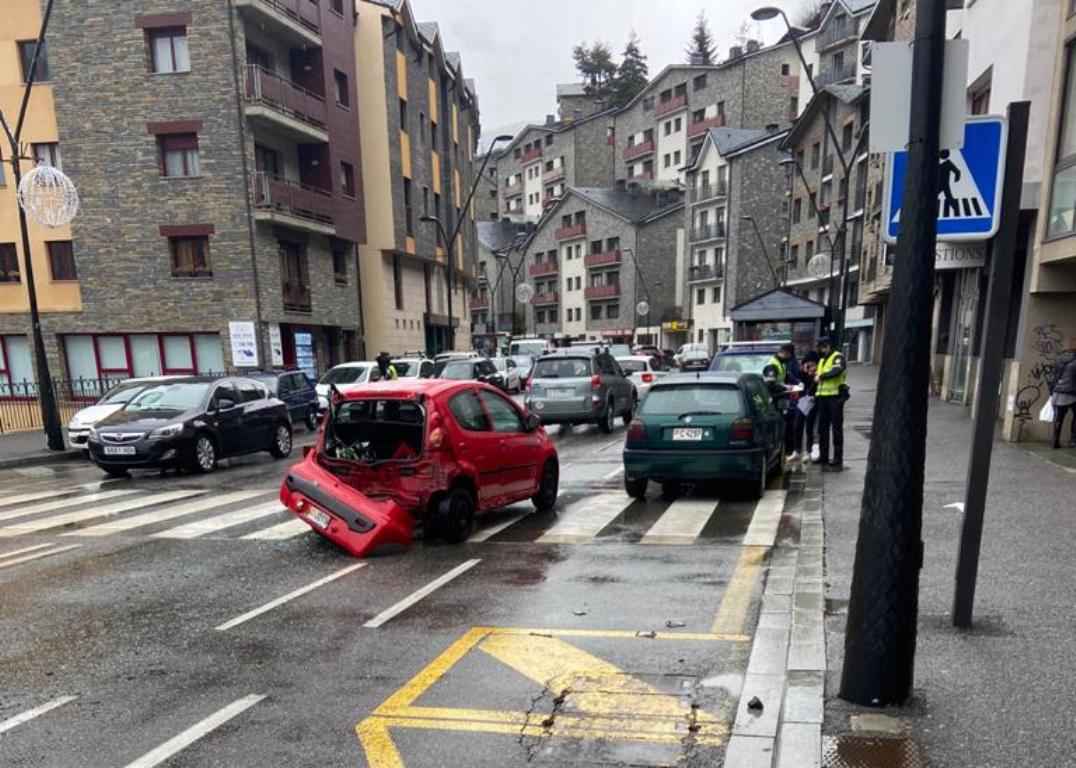 Un dels vehicles implicats en l'accident.