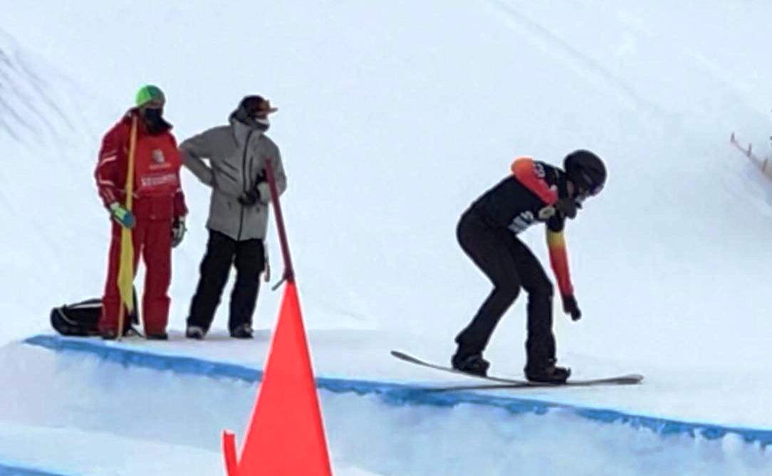 Lluis Marín en acció a Valmalenco.