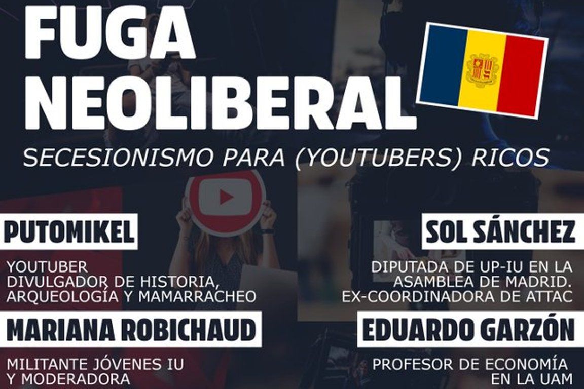 Cartell de l'acte dels joves d'Izquierda Unida.